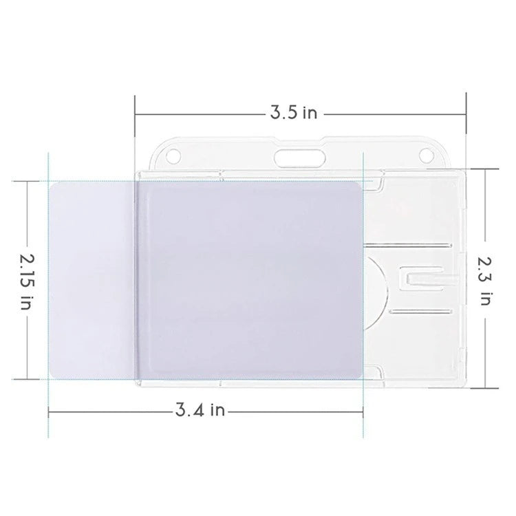 1 Pcs Aluminum Alloy Card Cover Case Bank Business Work Card Holder with ABS Retractable Badge Reel Credit ID Card Badge Bag