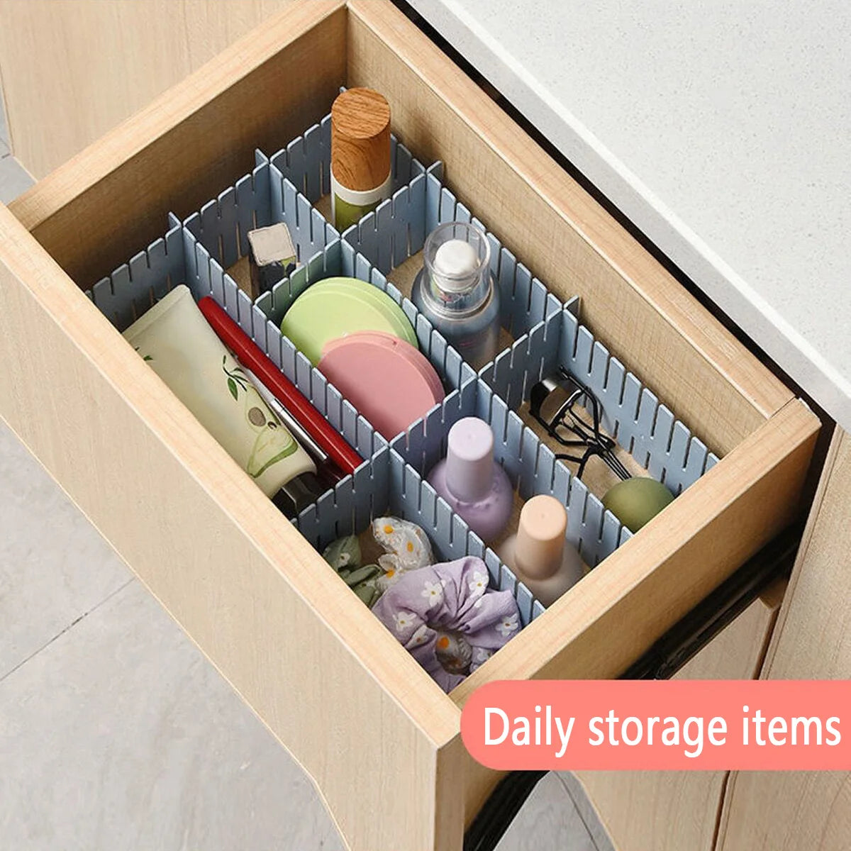 4Pcs Drawer Storage Dividers Sock Compartment Box Free Combination Plastic Partition Board Underwear Grid Divider Organizer Cosmetics Miscellaneous Compartment Box