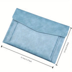 Large Capacity A4 File Folder Organizer with Double-Layer Laptop Protective Sleeve Storage Bag