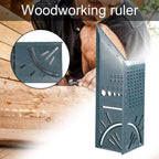 Plastic Woodworking 3D Angle Ruler Woodcraft Scriber T-Type Multifunctional 90 Degree Ruler Angle