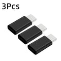 1/3Pcs Micro USB Female To Type C Male Adapter OTG Converter Micro-B To USB-C Connector Charging Cable Adapter Phone Accessories