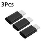 1/3Pcs Micro USB Female To Type C Male Adapter OTG Converter Micro-B To USB-C Connector Charging Cable Adapter Phone Accessories