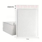 10pcs Composite Pearlescent Film Bubble Bag White Garment Packaging Express Bag Thickened Envelope Foam Waterproof Bubble Bag