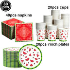 Watermelon Party Tablecloth Plastic TableCover One in a Melon Theme Girl Birthday Decoration 1st 2nd 3th Birthday Party Supplies