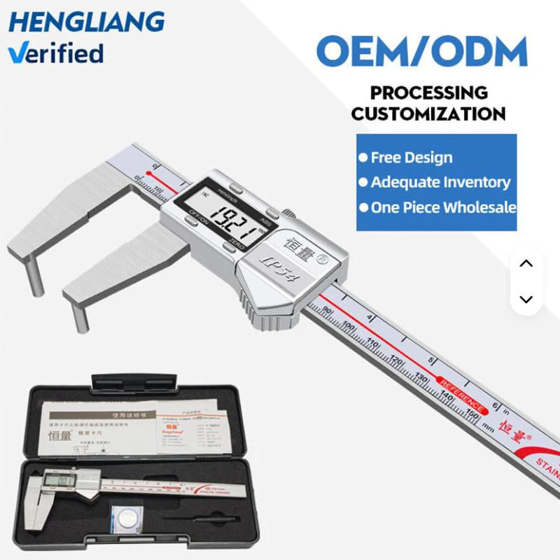 High Precision Stainless Steel Electronic Digital Calipers IP54 Vernier Boring Inner Diameter Measurement Tool