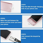 10/5/1Pcs Universal Tpu Mobile Phone Anti-lost Lanyard Card Gasket Nylon Detachable Phone Hanging PLR Strap Patch Tether Pad