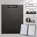 A4 File Folders Clipboard Writing Pad Memo Clip Board Double Clips Test Paper Storage Organizer For School Stationary Supplies