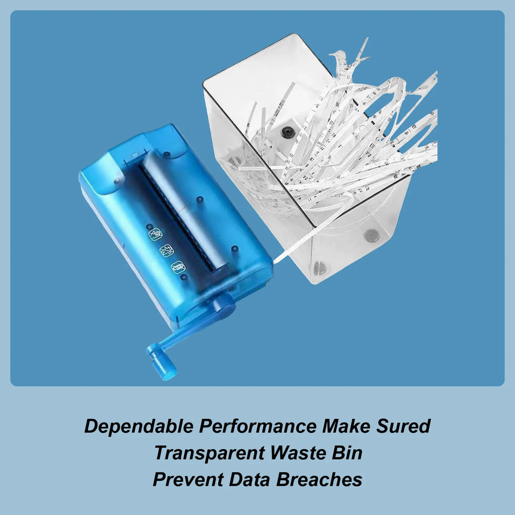 Small Paper Shredder Manual Document Shredder Household Paper Shredding Solution Household Small Mini Paper Shredder Tool