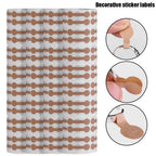 500Pcs/Roll Portable Jewelry Price Tag Brown Self Adhesive Barbell Stickers DIY Necklace Tool Ring Bracelet Exhibitor Packaging