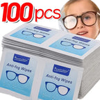 10-100Pcs Glasses Cleaning Wet Paper Disposable Anti Fog Misting Dust Remover Lens Wipes Sunglasses Phone Screen Cleaner