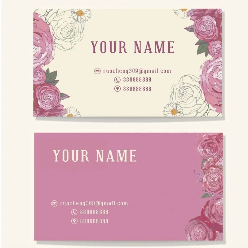 200PCS Custom Cards Thank You Cards Custom Business Card Personalized Logo For Small Business Wedding Invitation Postcards