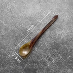14-21cm Kitchen Water Buffalo Horn Spoon Exquisite Western Cuisine Spoon Creative Dessert Spoon Long Handled Spoon Horn Products