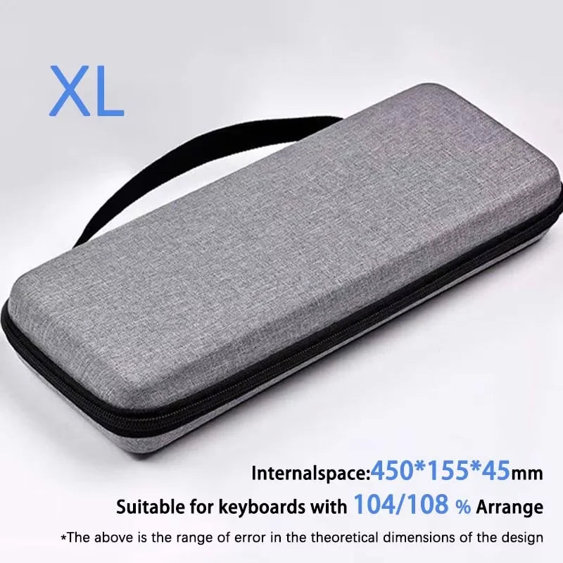 1pc Professional EVA Keyboard Case, Waterproof Protective Bag for Mechanical Keyboard 61 To Full Size, Travel & Home Use