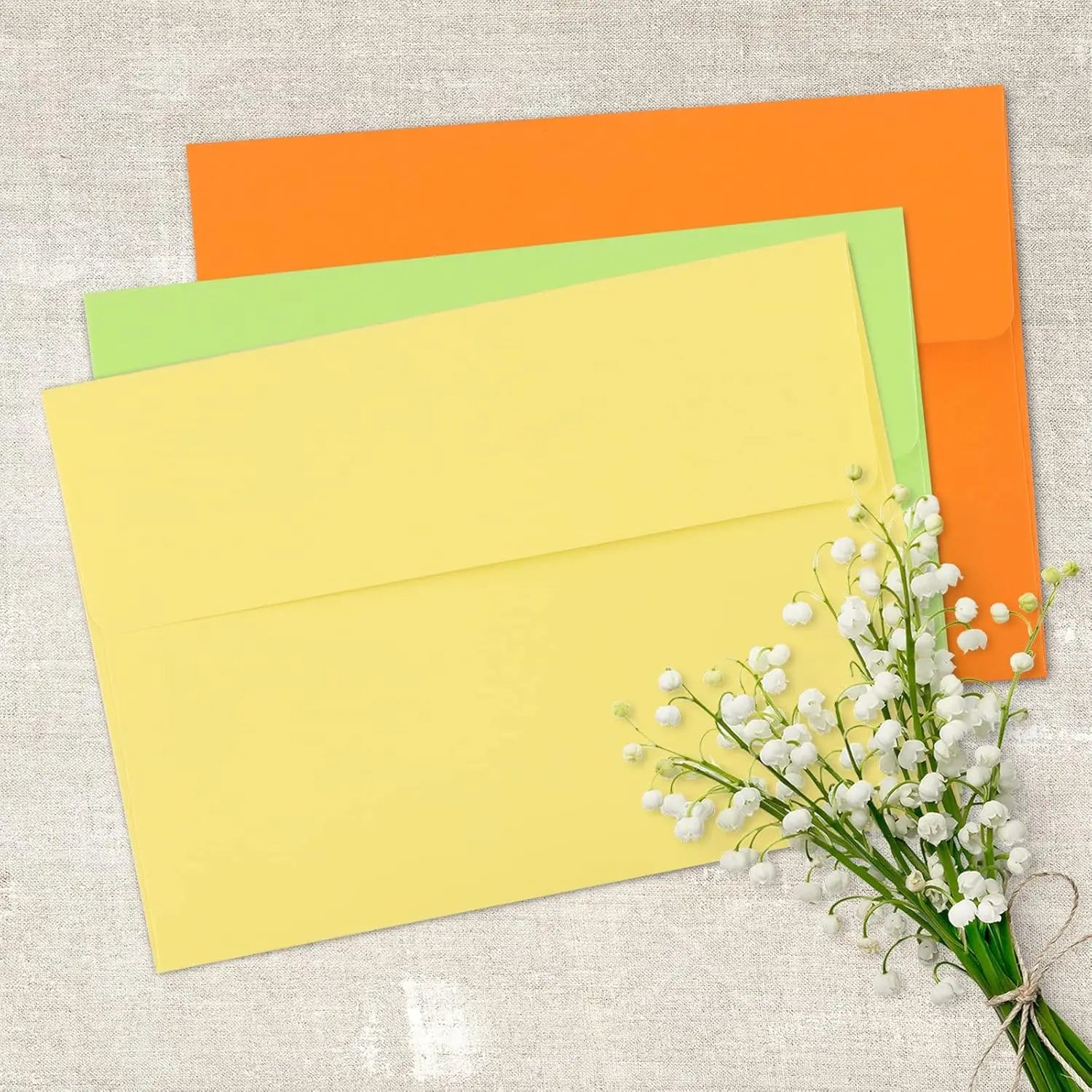 50 pack 4x6 Envelopes,A6 Invitation Envelopes 6.5 x 4.25inch For 4x6 Cards- Peel & Press,Ideal for Invitations,Weddings,Parties