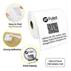 4" X 5" Direct Thermal Shipping & Multipurpose Labels 102 mm X 127 mm 350 labels per roll