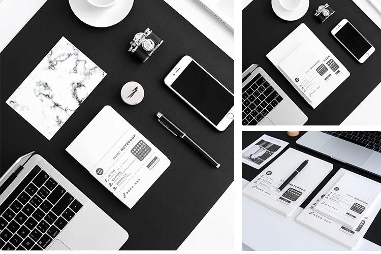 A5 A6 80Sheet Paper Refill Agenda Planners Diary Grid Line  Binder Sheets Six Hole envelope zip pouch Office School Stationery