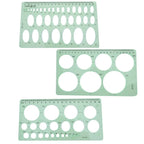 6 Sets Architecture Draft Template Rulers Various Patterns Smooth Drawing Template Multi-function Precision Hollow Ruler Kit