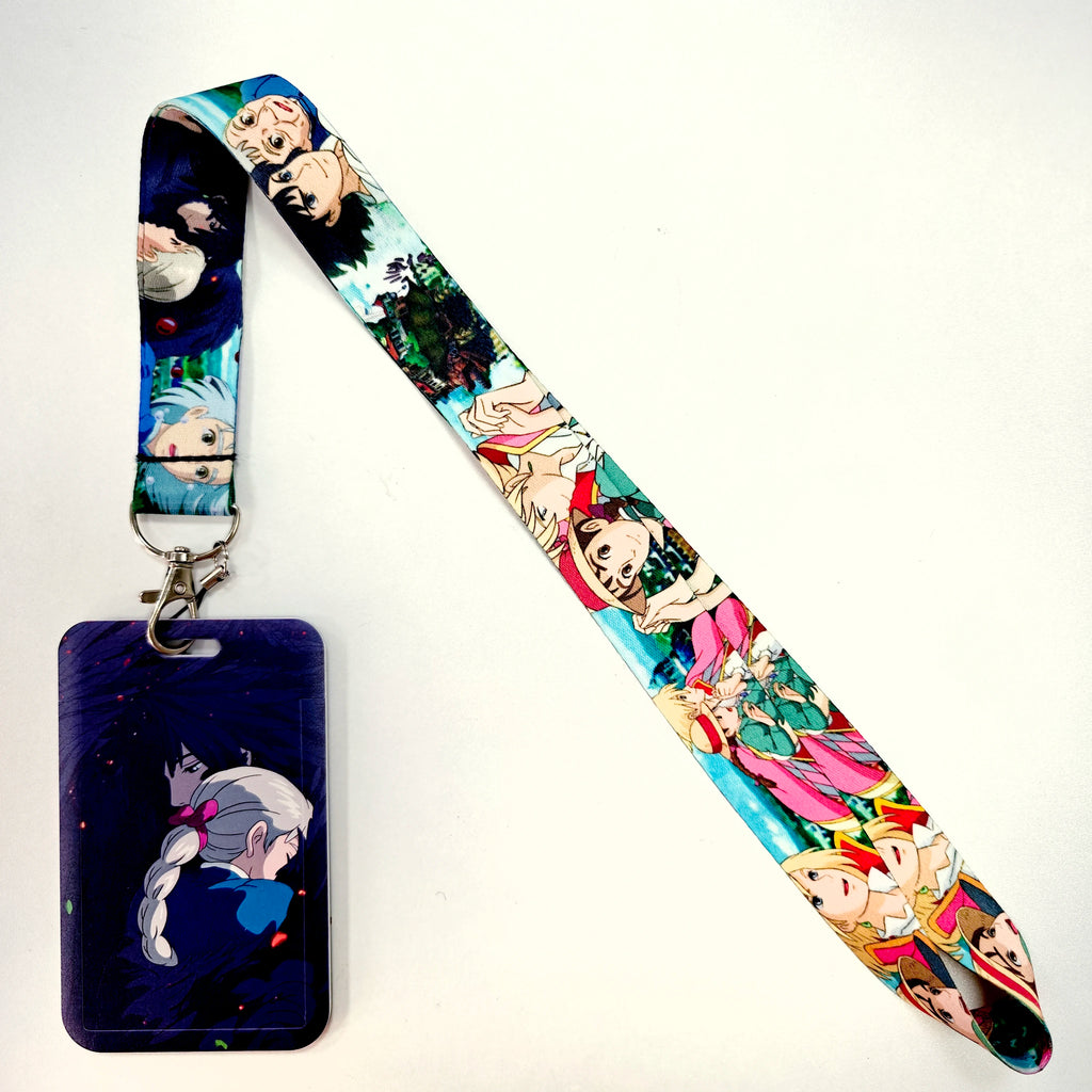 Anime Lanyards Keychain Animated Mobile Phone ID Card pass Hang Rope DIY Jewelry Accessories wholesale
