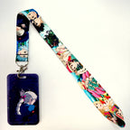 Anime Lanyards Keychain Animated Mobile Phone ID Card pass Hang Rope DIY Jewelry Accessories wholesale