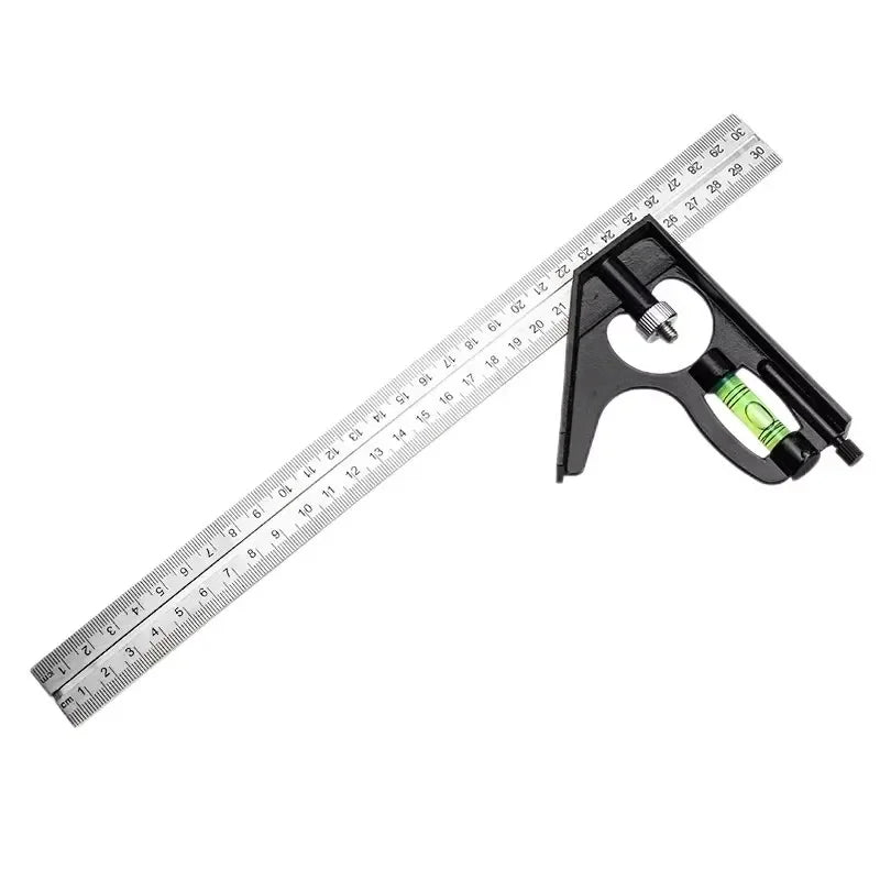 300mm Multi Functional Combination Adjustable Right Angle Ruler and Protractor Movable Measuring Tool Measuring Instrument