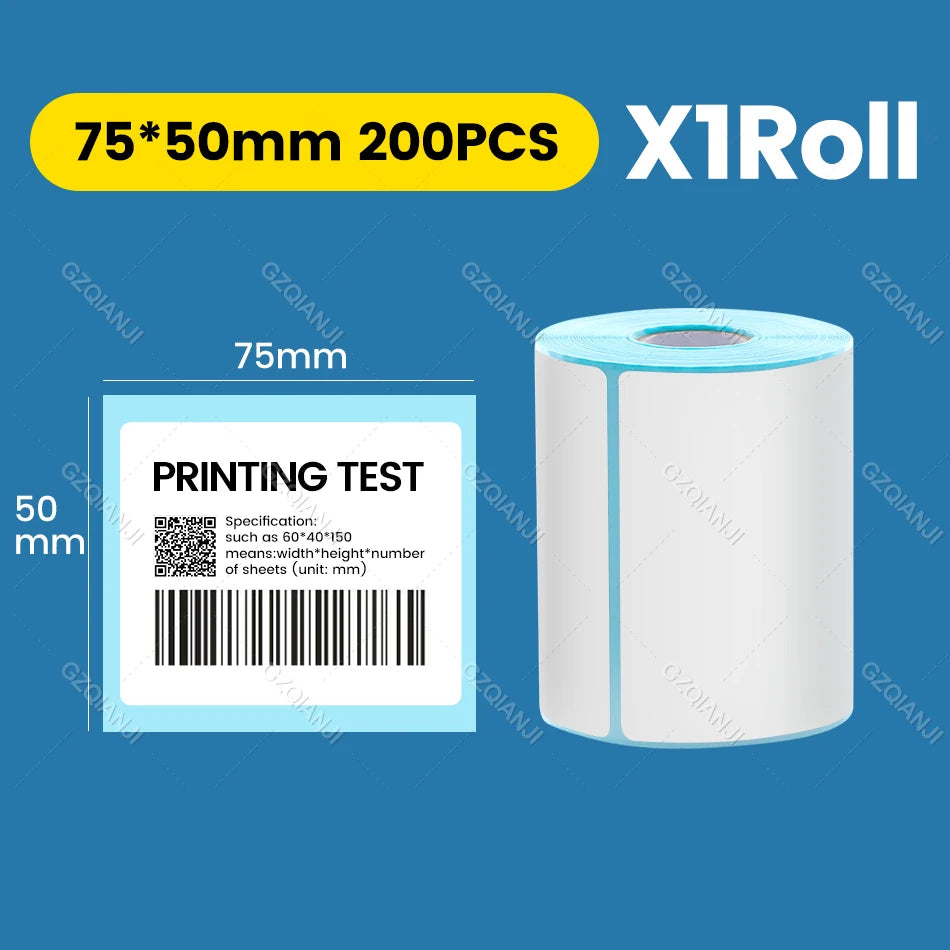 4x6 inch 100*150mm A6 4x4'' Shipping Labels FanFold Paper Rolls Sticker Paper for Thermal Shipping Label LOGO Barcode Address