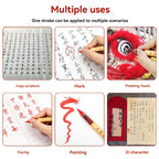 1-5pcs Writing Blessing Pen Specialist Cinnabar Brush Study Utensils Calligraphy Practice Special Learning Tools Xuan Paper Pen