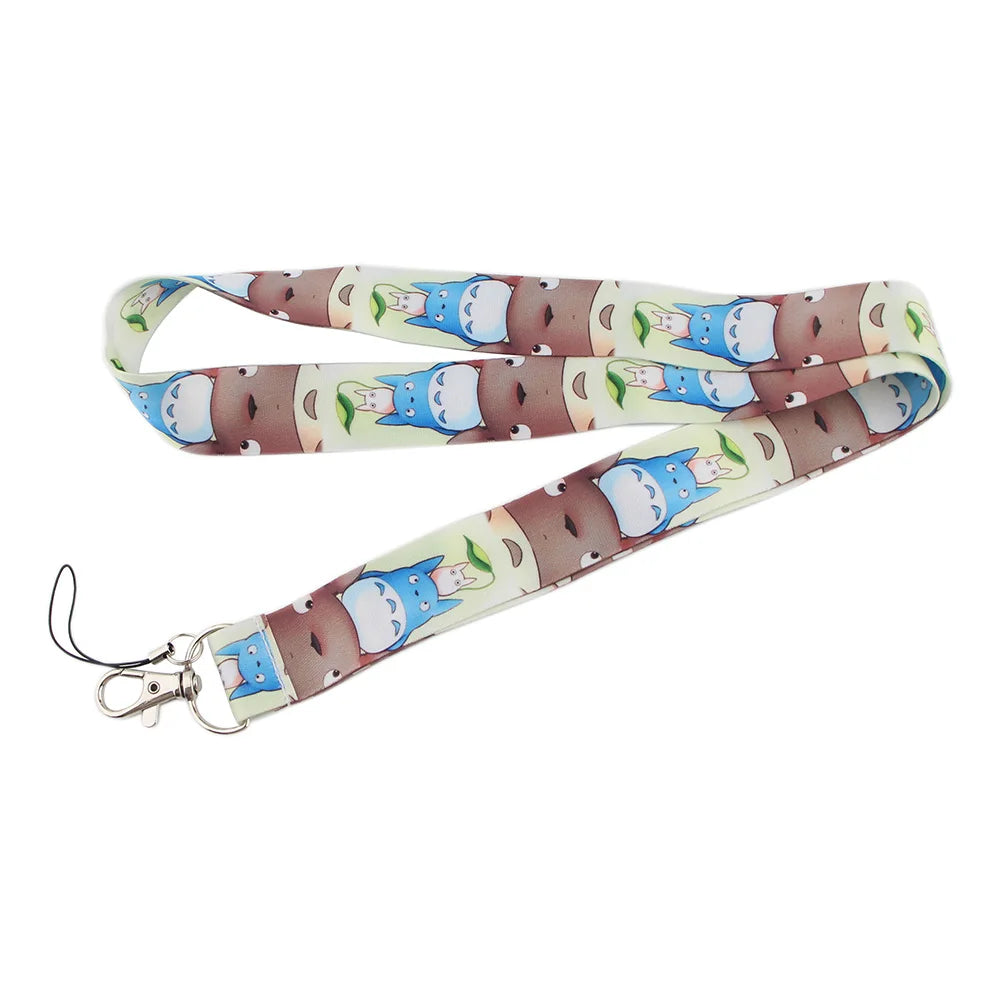 Anime Movie Lanyard Cute Cat Card Holder Neck Strap for Key ID Card Phone Straps Badge Holder Keyrings Cosplay Accessories Gifts