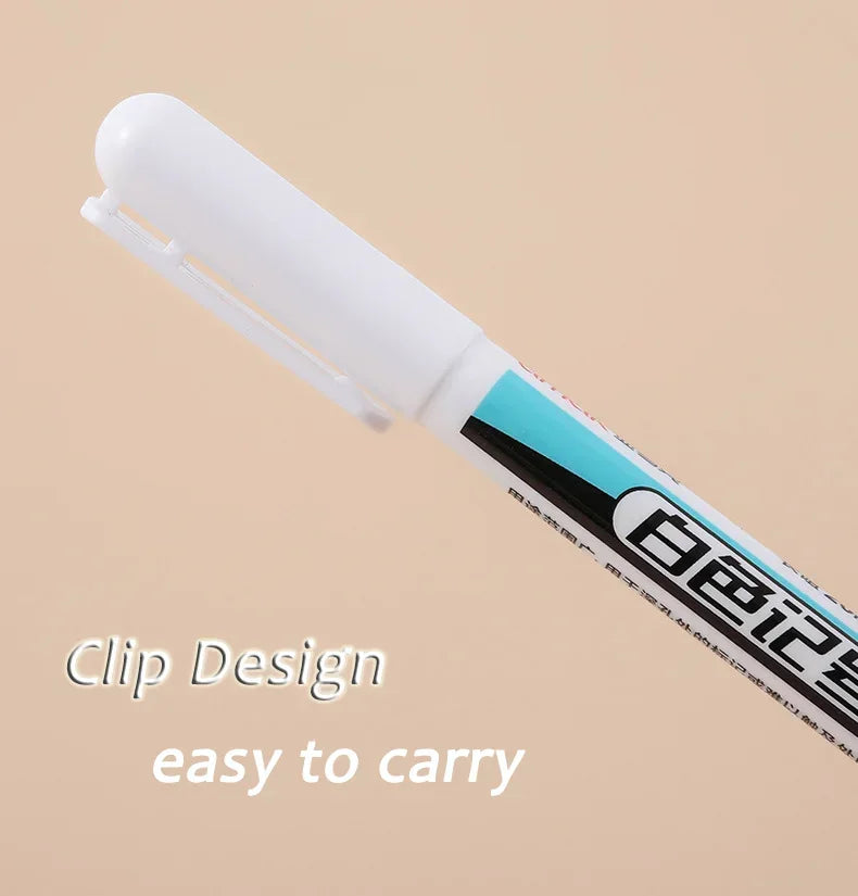 5/10PCS/Set 0.7mm 20mm Long Nib White Marker Pens Multi-Purpose Deep Hole Quick-drying Carpenter Oily Pen for Bathroom Wood