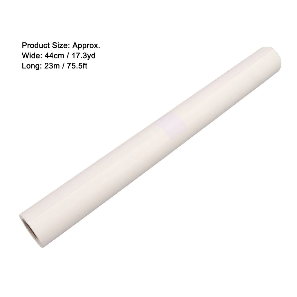 Drafting Paper 18in 44cm Wide Tracing Paper Roll White High Transparency Clear Ink Absorption Pattern Paper for Sewing Drafting