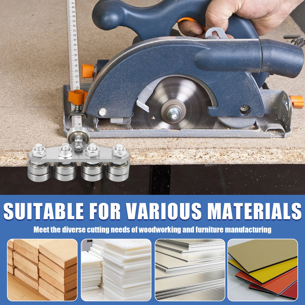 Positioning Calipers for Precise Measurements Easy Wood Cutting Precision Cutting Guide for Circular Saws Adjustable Guide Rail