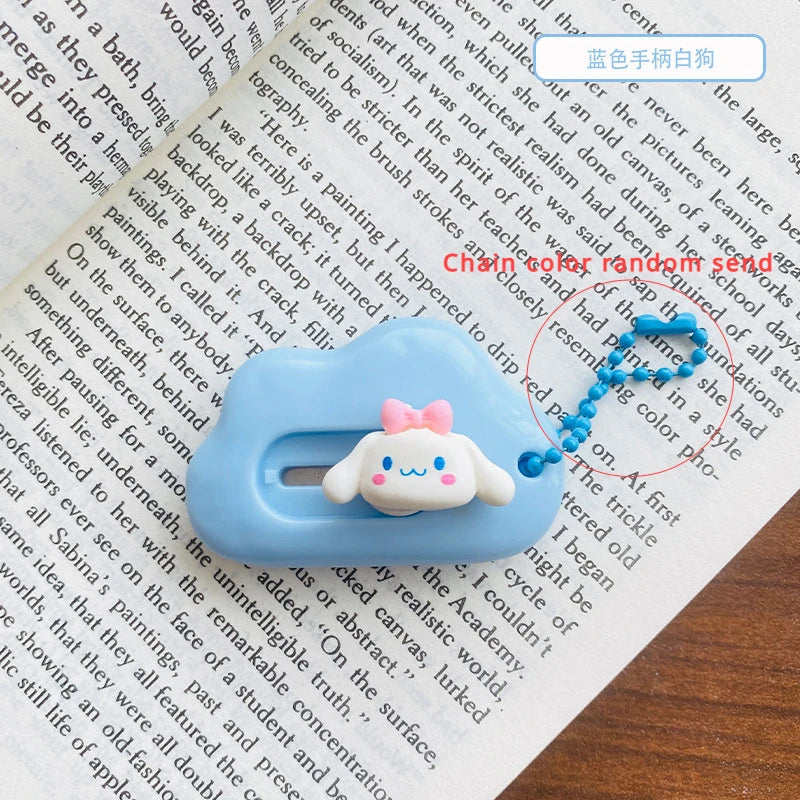 1pc Dopamine Cloud Mass Letter Opener Cartoon Cute Utility Knife Student Mini Box Cutter Hand-made Sharp