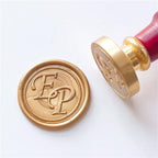 Personalized Wedding Wax Seal Stamp with 2 Initials, Custom Wedding Sealing Wax Stamp Invitation Seal Stamp. Initials Wax Seal
