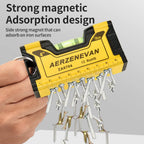 Mini Magnetic Level Gauge - High Precision Portable Horizontal & Vertical Metric Ruler Protractor for Home Use