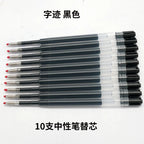 WANCHER Ballpoint Pen Original Hexagon Brass Metal Rotary Black 0.5mm Refill Replaceable W1558 Office School Stationery