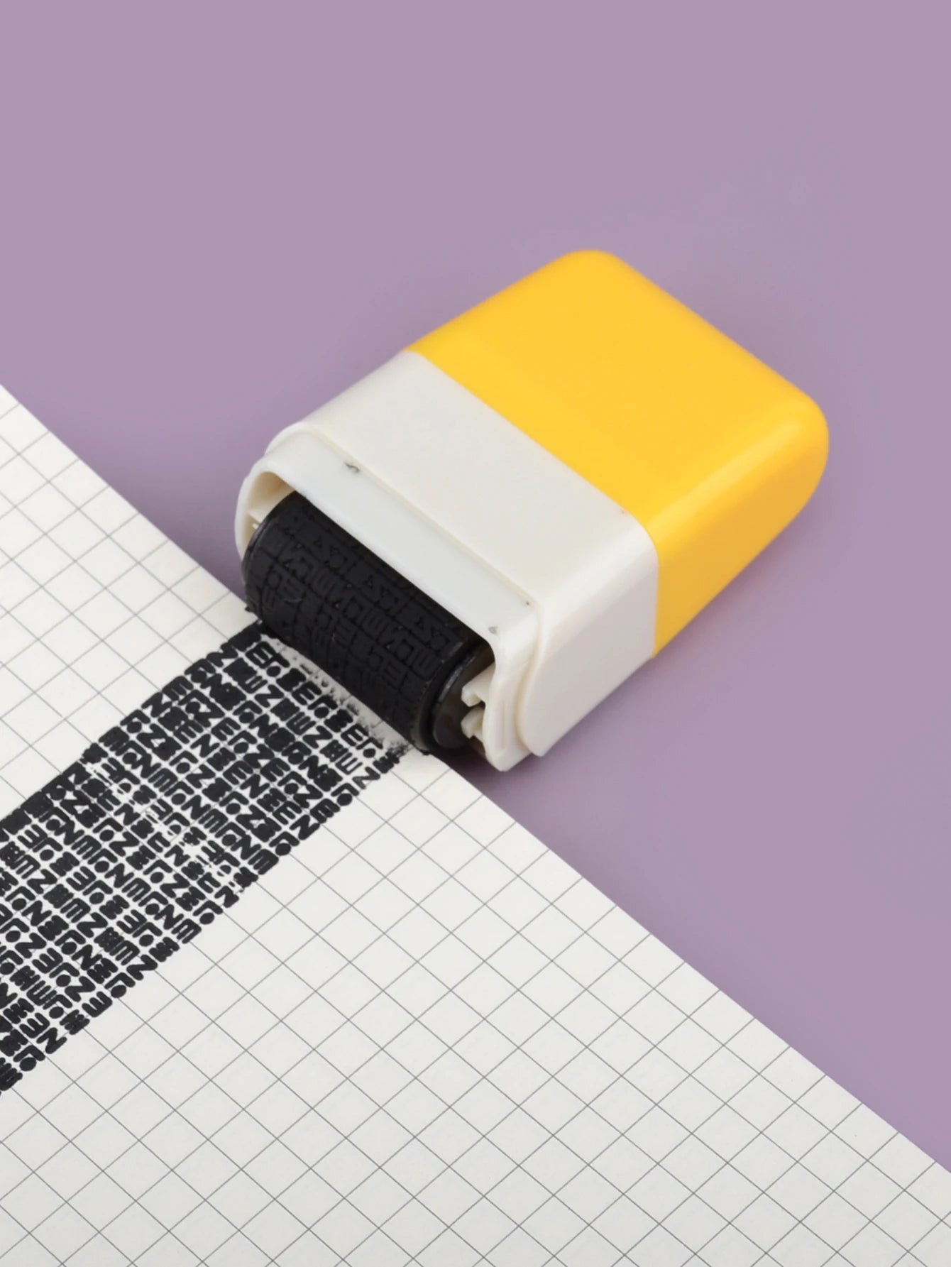 Creative Confidential Stamp Roller-Style Garbled Express Waybill Graffiti Stamp, School and Office Supplies, Privacy Protection