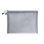 Transparent  A4/A5/A6 Mesh Zipper Pouch Clear Document Bag Book File Folders Stationery Pencil Case Storage Bags Makeup Pouch
