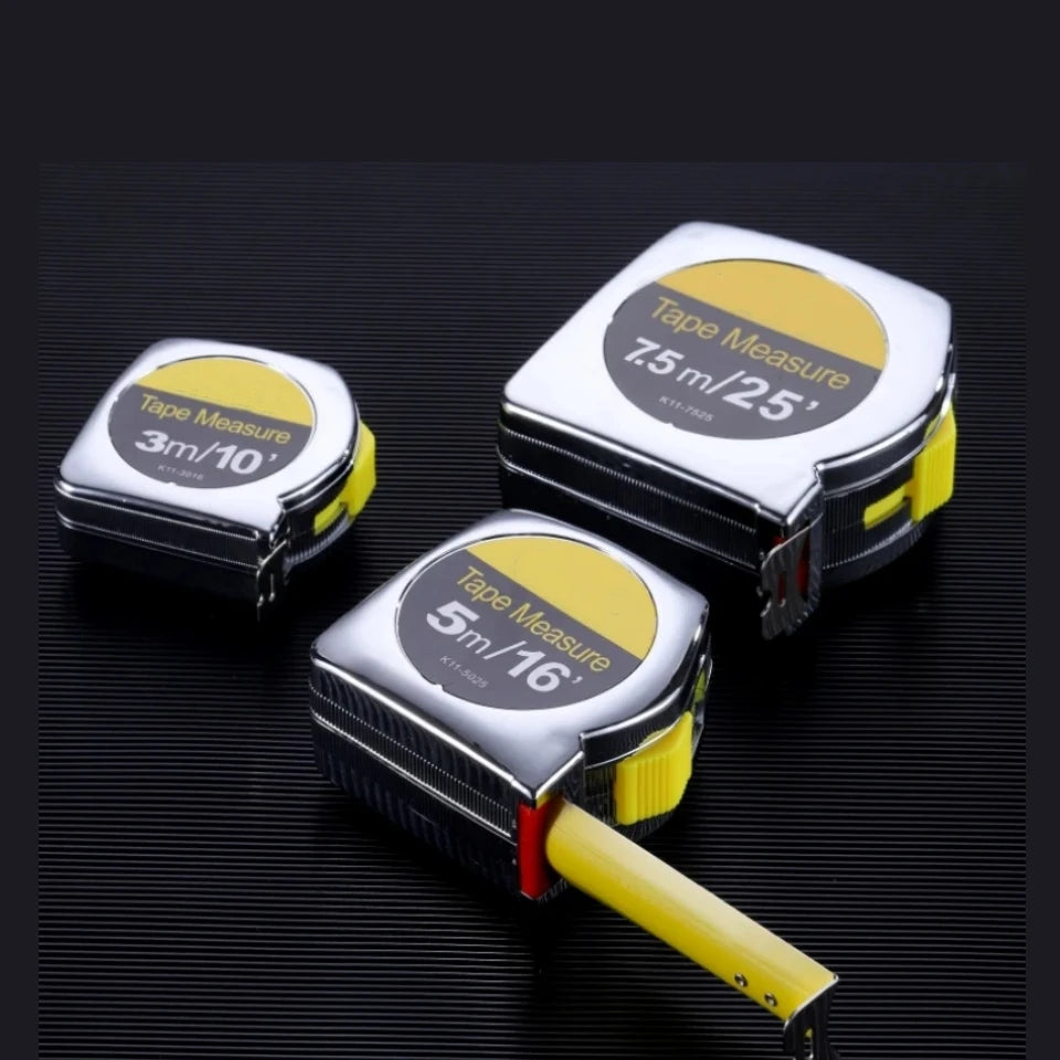 High-precision 10M Steel Tape Measure Metric and British System Measuring Tape Thickened Wear-resistant Woodwork Measuring Tools