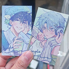 2Pcs/Set Kawaii Alien Stage Anime Photo Card Ivan Till Small Card 3inch Bookmark Collection Friends Exquisite Gift
