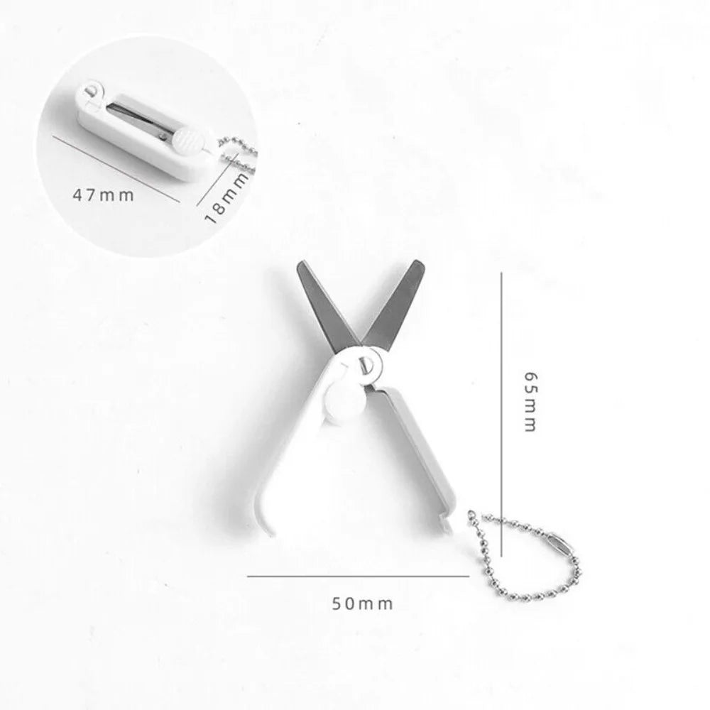 Portable Scissors For Office Students Mini Stainless Scissors Folding Scissors Multifunctional