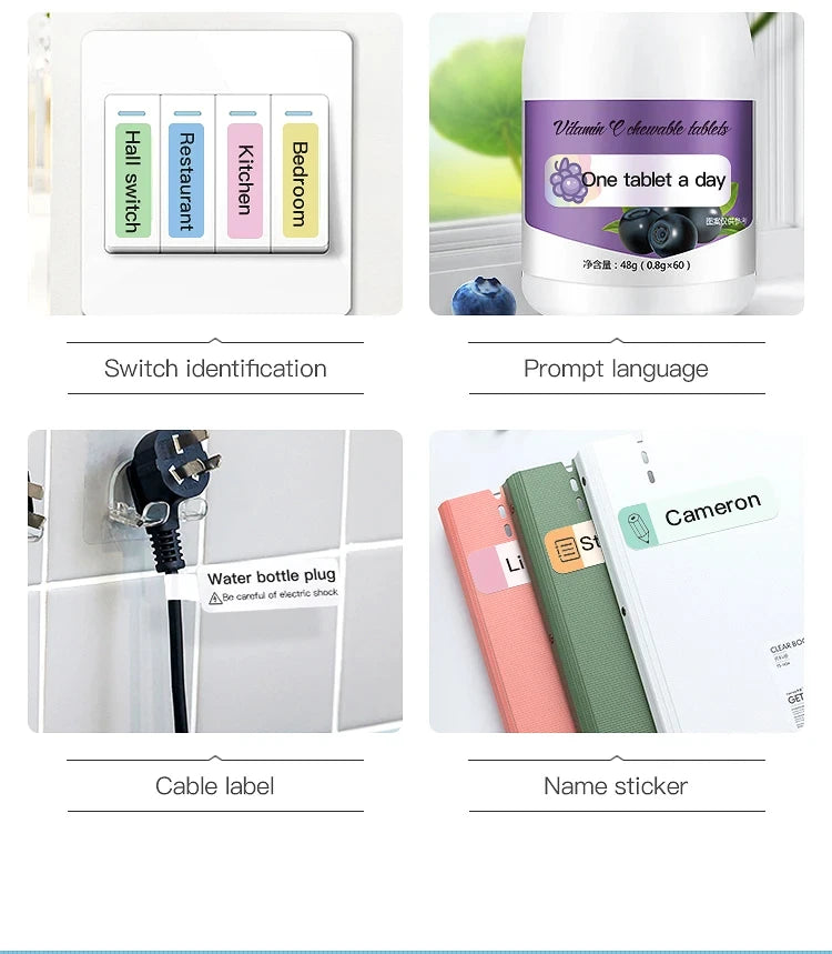 Niimbot D11/D101/D110 Portable Mini Printer For Mobile Thermal Adhesive Label Printer For Stickers Pocket Labeling Maker Machine