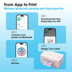 Thermal Label Printer -4x6 Shipping Label Printer for Small Business, Home Use - Compatible with Android, iPhone and Windows
