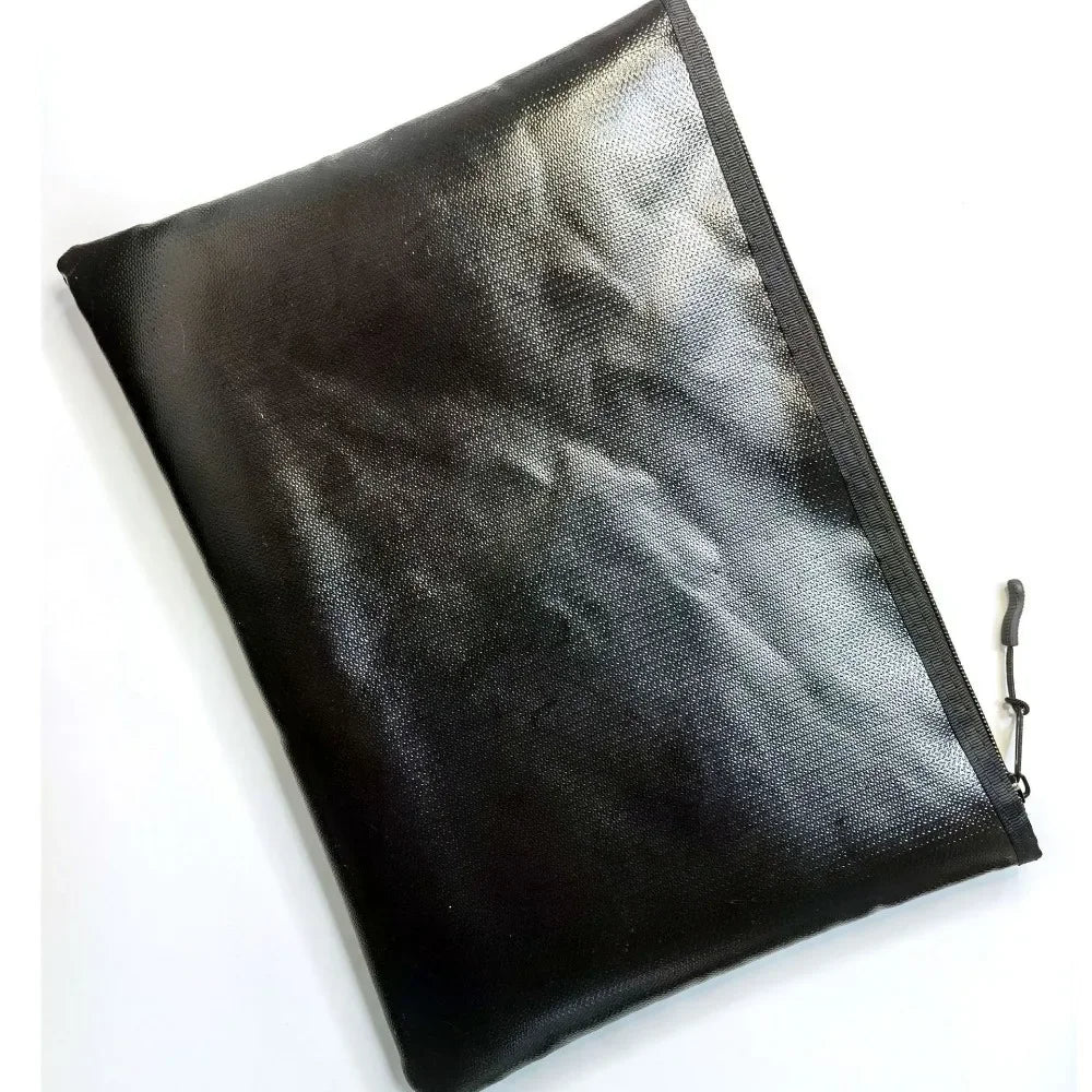 Fireproof Money Bag Flame Resistant Waterproof Document File Pouch Cash Bank Deposit Safe Storage With Pockets Zippers