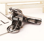 Stainless Steel Bulldog Clips Metal Office Paper Clip Binder Grip Clamp 75mm