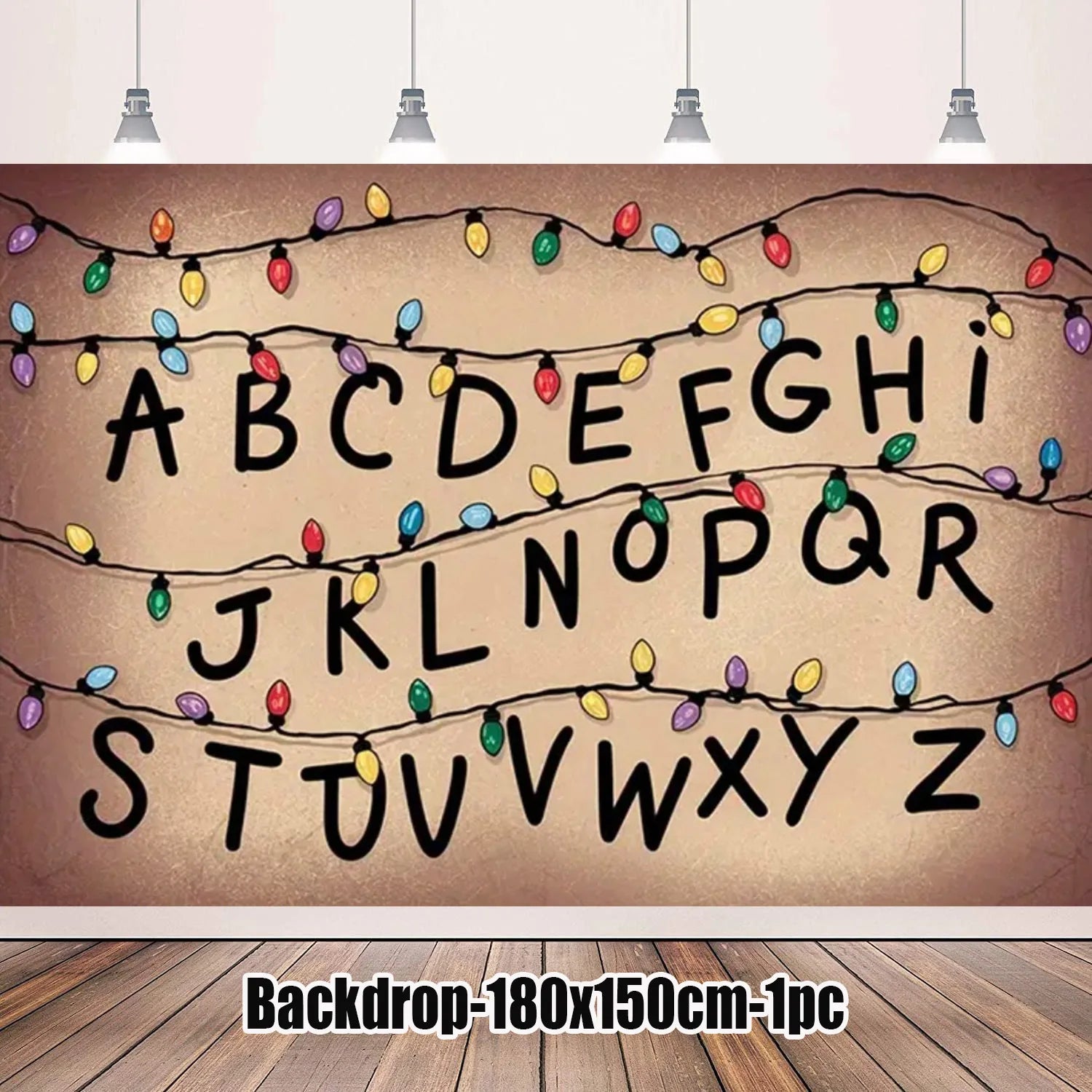 Stranger Theme Birthday Party Tableware Decoration American TV Paper Plate Napkin Banner Lights Alphabet Backdrops Kids Supplies