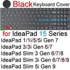 Keyboard Cover for Lenovo IdeaPad 15 3 Slim 3i 3x 5 5a 5i 1 1i 15AGP11 15AHP11 15IPH11 15IWC11 Silicone Protector Skin Case 11