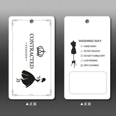 250pcs/lot Clothing Printing Hang Tags Price Tag in Stock Labels for Clothes Personalizar Etiquetas