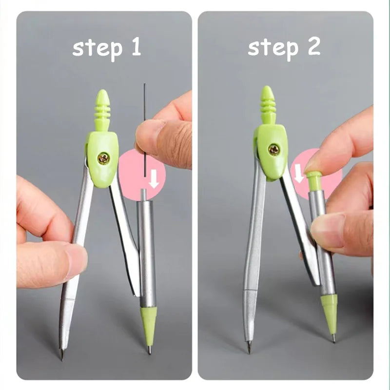 7 Pcs/set Mathematical Rulers Set Multi-function Professional Compass Ruler Drawing Tools School Supplies Students Stationery