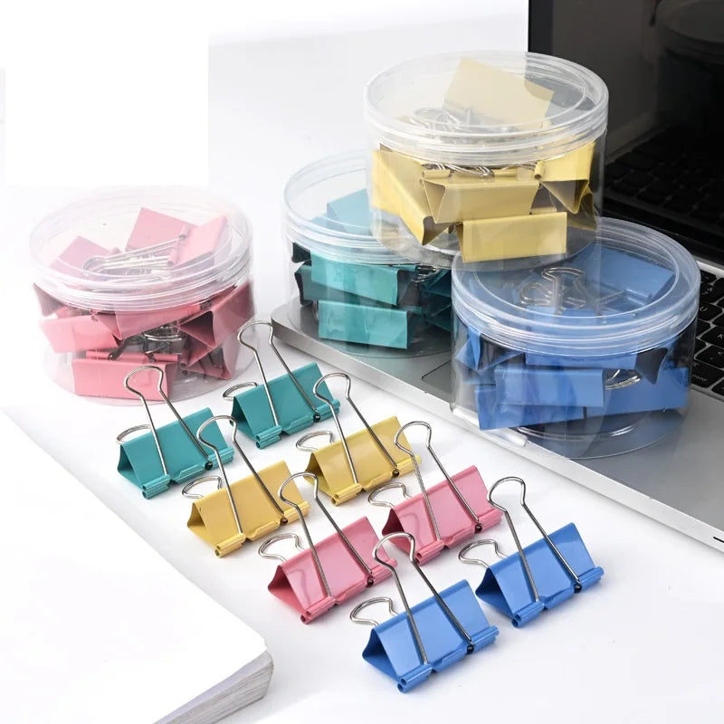 Colorful Metal Binder Clips Paper Clip Office Stationery Binding Long Tail Clip Colored Ticket Clip Tailcoat Clip