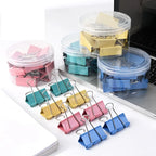 Colorful Metal Binder Clips Paper Clip Office Stationery Binding Long Tail Clip Colored Ticket Clip Tailcoat Clip