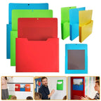 Magnetic Hanging Wall File Organizer, Wall Mounted Mail Paper Document Folder Holder,Magazine Rack for Office Home School